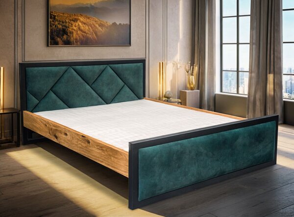 Łóżko Karmel III styl loft 140/200 cm