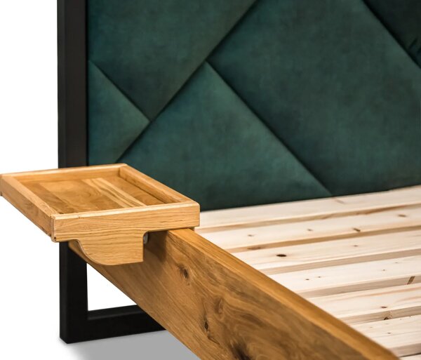 Łóżko Karmel III styl loft 140/200 cm