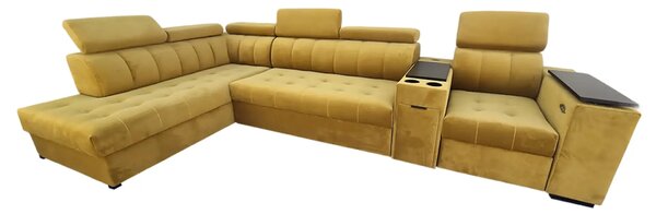 Narożnik, kanapa narożna 370/210 cm Dream z relaxem elektrycznym