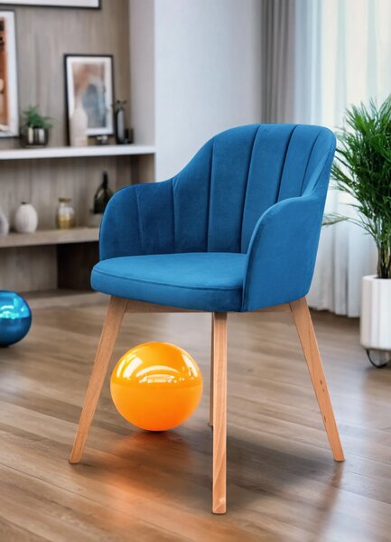 Krzesło tapicerowane Glow krzesło do salonu, tkanina plamoodporna