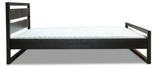 Łóżko metalowe Karmel wzór heban 140×200 cm