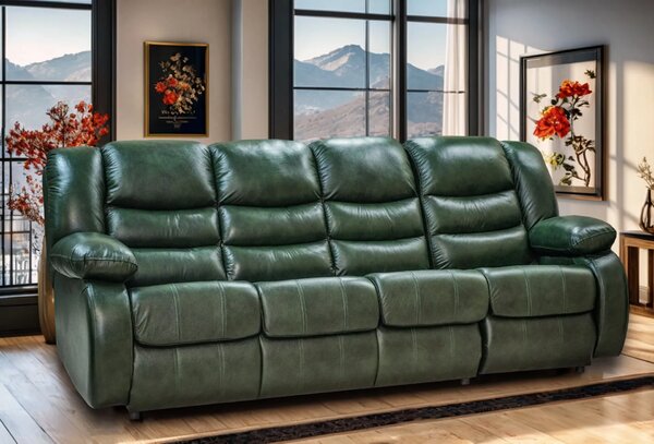 Sofa Borys 4 osobowa skóra naturalna