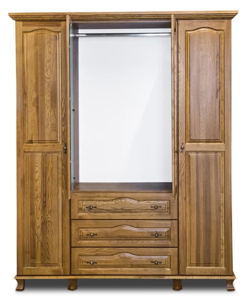 Dębowa Szafa Fala 4d2s 180 cm