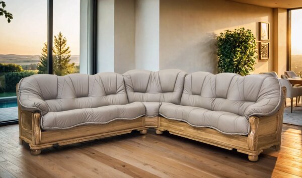Narożnik skórzany Roma Cappuccino 280/280 cm