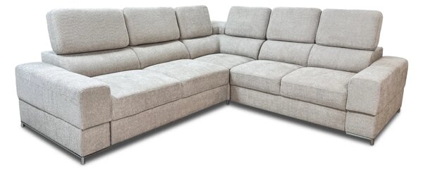 Komfortowy Narożnik Fibro 285/250 cm, funkcja spania, miękka tkanina CatchMe