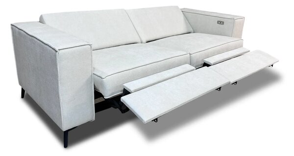 Kanapa Charlotte 2 osobowa, sofa do salonu, biura w nowoczesnym stylu 2x funkcja relax 205/90 cm