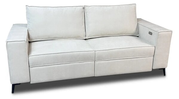 Kanapa Charlotte 2 osobowa, sofa do salonu, biura w nowoczesnym stylu 2x funkcja relax 205/90 cm