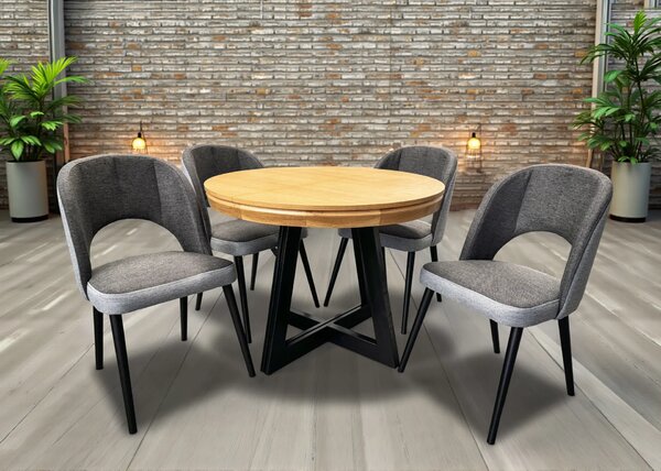Stół Loft IV 100 cm, 2x wkładki 50 cm