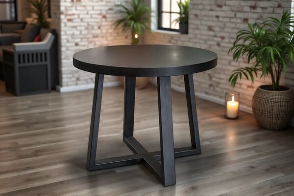 Stół Wj971 black fi100 + 2x wkładki 50 cm