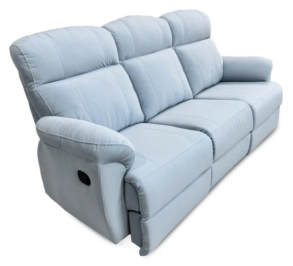 Sofa Monaco tkanina Premium 3 osobowa z 2 x relax manualny