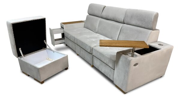 Sofa luksor V 3 osobowa tkanina 250/98 cm