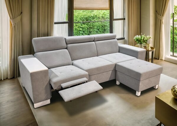 Sofa Luksor IV z funkcją RELAX, USB, regulowane zagłówki