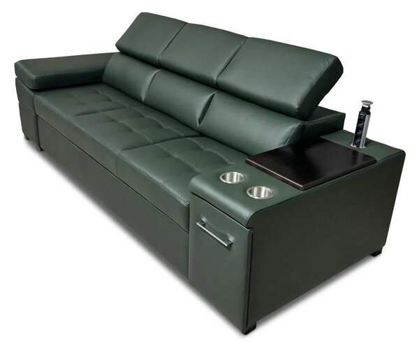 Sofa Infinity IV z funkcja spania, barek, skóra PREMIUM