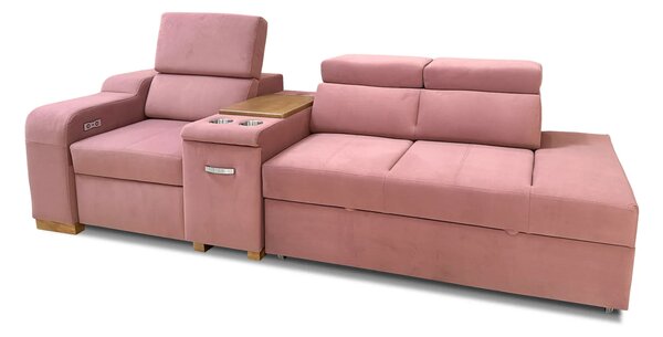 Sofa Rose 2 z fotelem elektrycznym relax z funkcją spania 180/130 cm