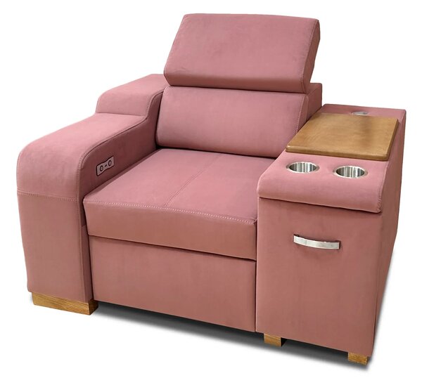 Fotel Rose 1 z relaxem elektrycznym oraz barkiem 120/100 cm