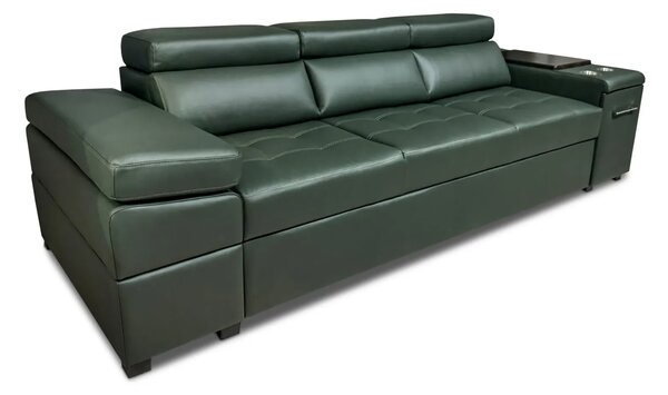 Sofa Infinity IV z funkcja spania, barek, skóra PREMIUM