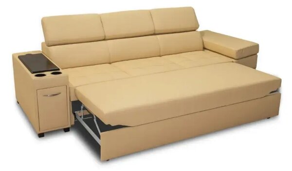 Sofa Infinity IV z funkcja spania, barek, skóra PREMIUM