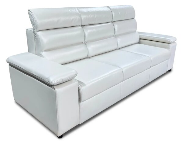 Sofa Oreo 3 osobowa skóra Perlato z funkcją spania