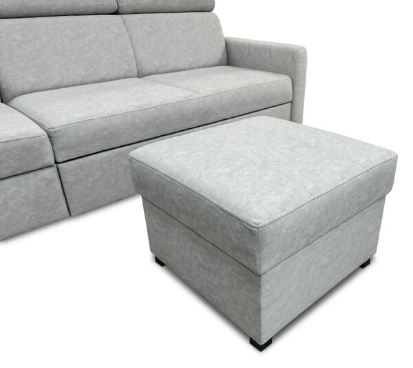 Sofa Luksor III z Relax + pufa