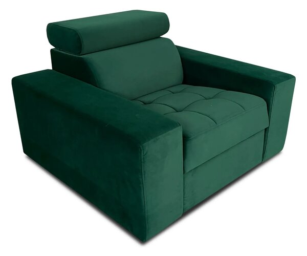 Fotel do salonu RELAX elektryczny w tkaninie szerokość 90 cm