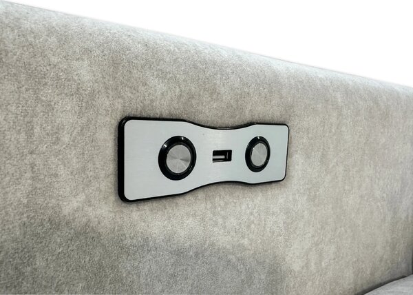 Sofa Luksor III z Relax + pufa