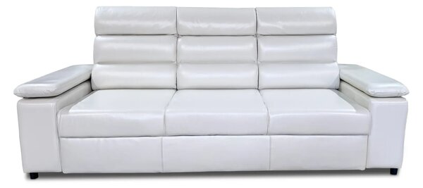 Sofa Oreo 3 osobowa skóra Perlato z funkcją spania