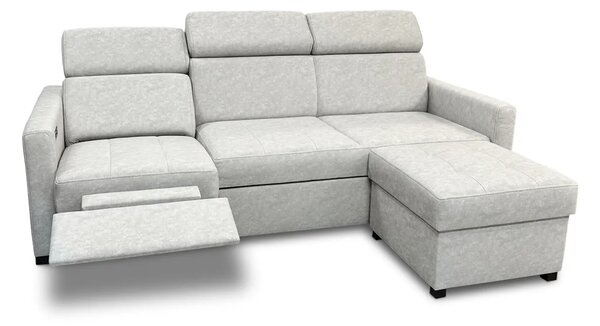 Sofa Luksor III z Relax + pufa