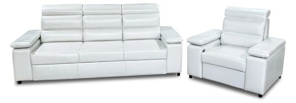 Zestaw Oreo sofa 3 ze spaniem + 2 fotele z funkcją elektryczną