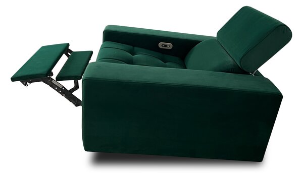 Fotel do salonu RELAX elektryczny w tkaninie szerokość 90 cm