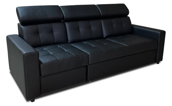 Sofa Tulum I 230 cm, funkcja spania, skóra naturalna