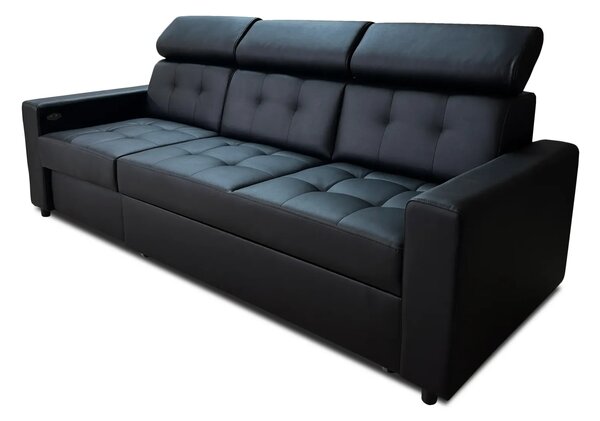 Sofa Tulum I 230 cm, funkcja spania, skóra naturalna
