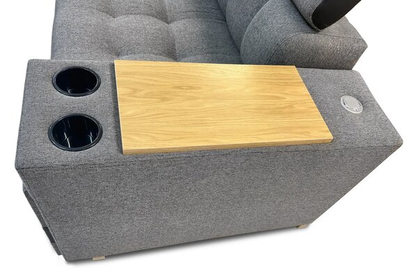 Narożnik Dream wymiar 210/280 cm port usb, barek pojemnik