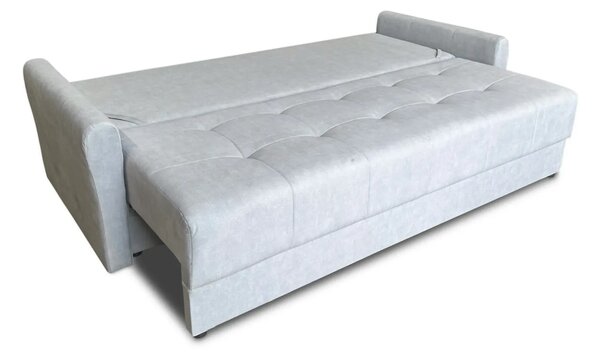 Sofa Ella pikowana z funkcją spania, pojemnik na pościel 225x95 cm