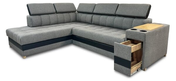 Narożnik Dream wymiar 210/280 cm port usb, barek pojemnik