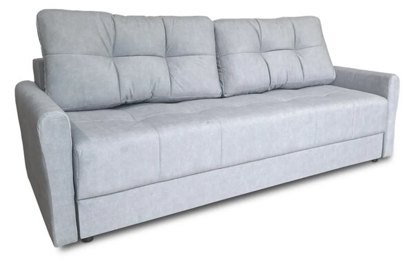 Sofa Ella pikowana z funkcją spania, pojemnik na pościel 225x95 cm