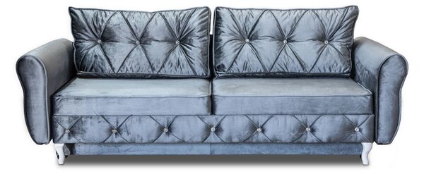 Sofa ALGRO 225/100 w stylu glamour funkcja spania