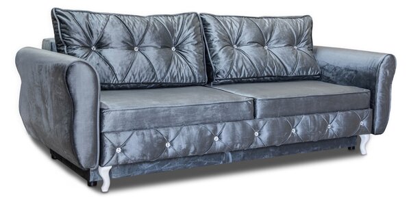 Sofa ALGRO 225/100 w stylu glamour funkcja spania