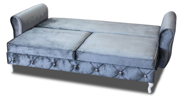 Sofa ALGRO 225/100 w stylu glamour funkcja spania