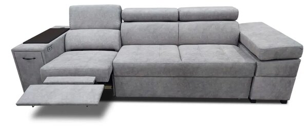 Sofa Infinity IX relax z pufą funkcja spania, barek