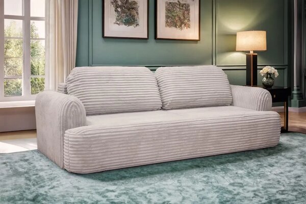 Sofa rozkładana Limba 250 x 108 cm tkanina Styl Skandynawski
