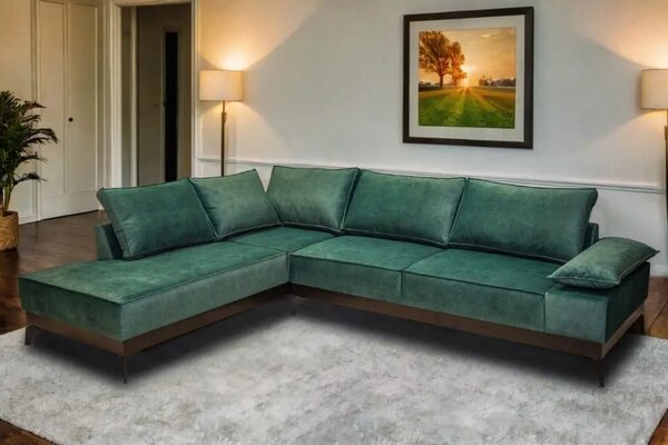 Narożnik NORDICO 280/210 cm w stylu skandynawskim w tkaninie premium