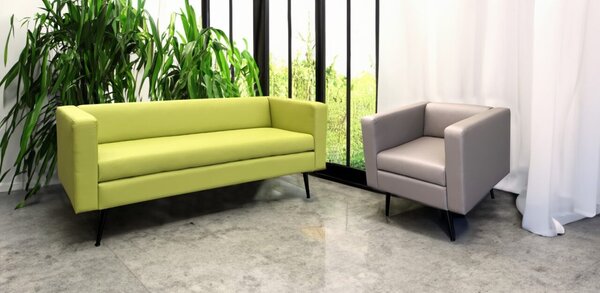 Nowoczesny komplet mebli sofa + fotel TEO ekoskóra lub tkanina obiciowa