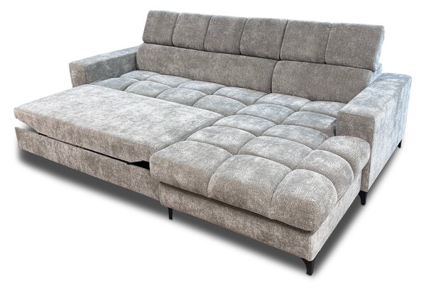 Nowoczesny stylowy narożnik Pako mini głęboko pikowany 180/260 cm