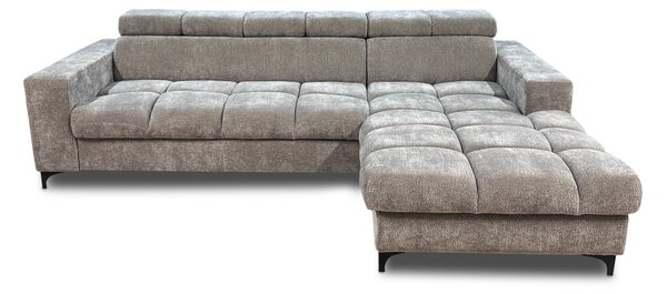 Nowoczesny stylowy narożnik Pako mini głęboko pikowany 180/260 cm