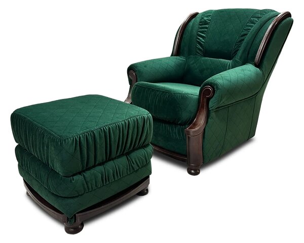 Zestaw wypoczynkowy: Sofa Milano + 2 x fotel + 2 pufy