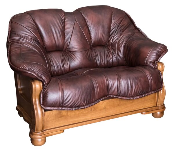 Sofa 2-osobowa ROMA Skóra Naturalna Styl holenderski