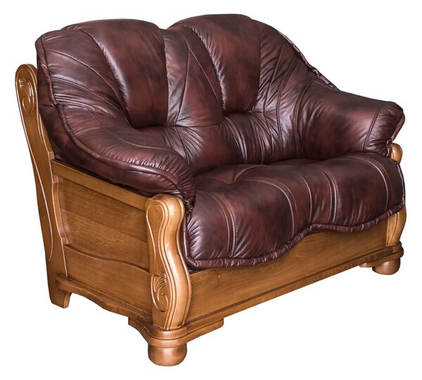 Sofa 2-osobowa ROMA Skóra Naturalna Styl holenderski