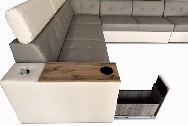 Narożnik Tulum skóra naturalna wymiar 280/340 cm