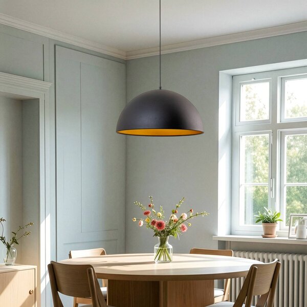 Lampa wisząca Lipeo ROYALTECH, możliwość ściemniania, czarny, salon / jadalnia, metal