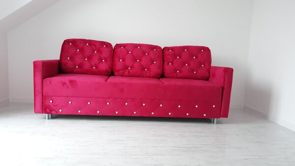 Sofa BLINK glamour + schowek na pościel